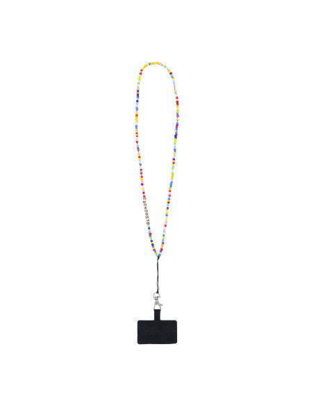 Pendentif téléphone PIXIE / longueur du cordon 68cm (34cm dans la boucle) / autour du cou - perles