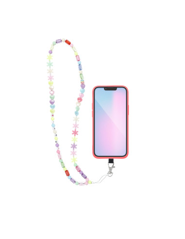 Pendentif téléphone PIXIE / longueur du cordon 68cm (34cm dans la boucle) / pendentif cou - étoiles