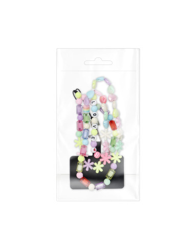 Pendentif téléphone PIXIE / longueur du cordon 68cm (34cm dans la boucle) / pendentif cou - étoiles