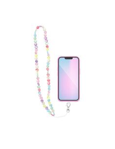 Pendentif téléphone PIXIE / longueur de la corde 68cm (34cm dans la boucle) / pendentif cou - coeurs 2