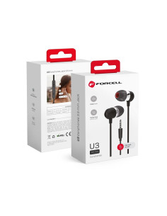 Forcell Headset Premium Sound U3 mini jack 3.5mm Noir