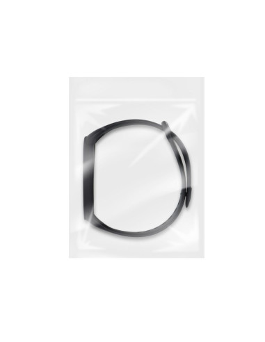 Silicone strap for XIAOMI Mi Band 5 / 6 / 7 black (01)