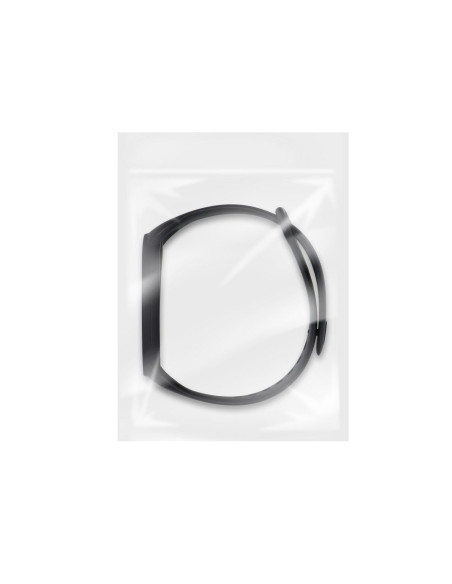 Silicone strap for XIAOMI Mi Band 5 / 6 / 7 black (01)