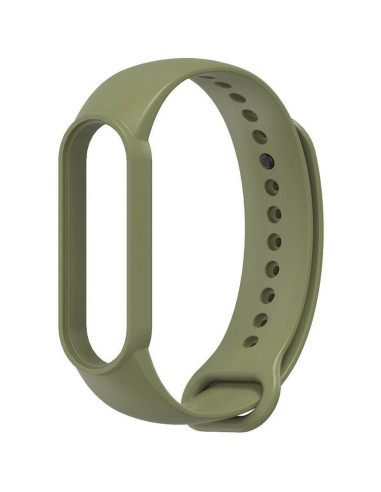 Strap silicone for smartband Xiaomi Mi Band 5 / 6 / 7 green (08)