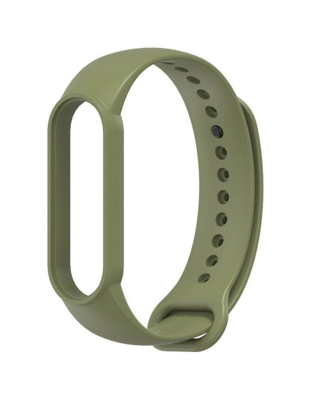 Strap silicone for smartband Xiaomi Mi Band 5 / 6 / 7 green (08)