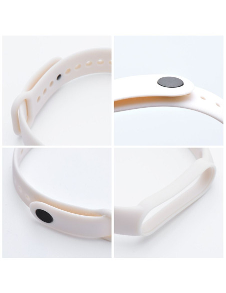 Bracelet en silicone pour XIAOMI Mi Band 5 / 6 / 7 crème (11)