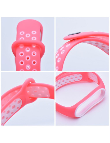 Silicone strap for XIAOMI Mi Band 5 / 6 / 7 pink (07)