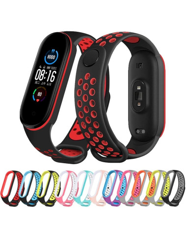 Silicone strap for XIAOMI Mi Band 5 / 6 / 7 pink (07)