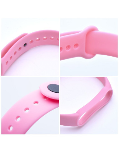 Silicone strap for XIAOMI Mi Band 5 / 6 / 7 pink (37)