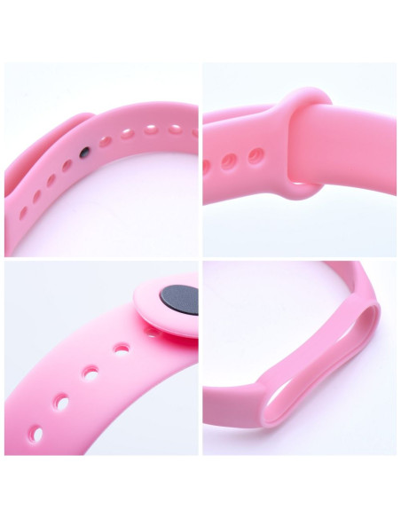 Silicone strap for XIAOMI Mi Band 5 / 6 / 7 pink (37)