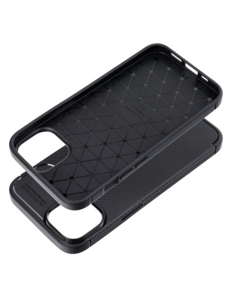 Coque CARBON PREMIUM pour IPHONE 13 noir