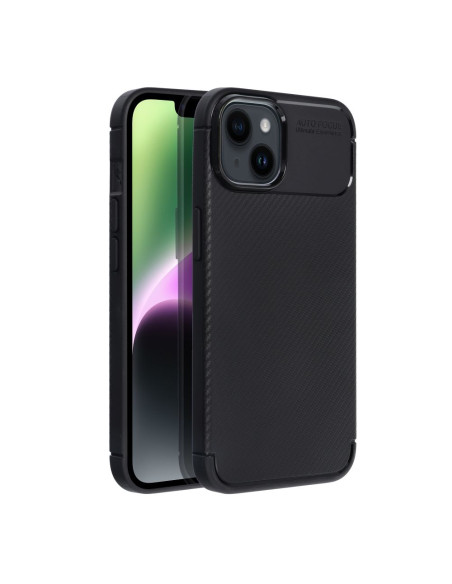 Coque CARBON PREMIUM pour IPHONE 14 noir