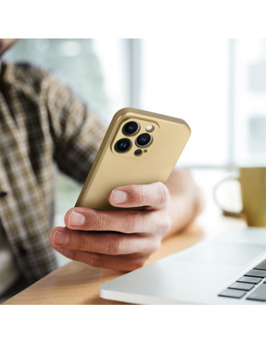 Coque METALLIC pour IPHONE 14 PRO or