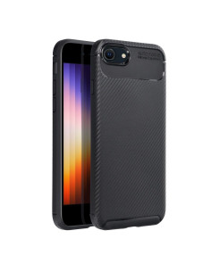 Coque CARBON PREMIUM pour IPHONE 7 / 8 / SE 2020 / SE 2022 noir