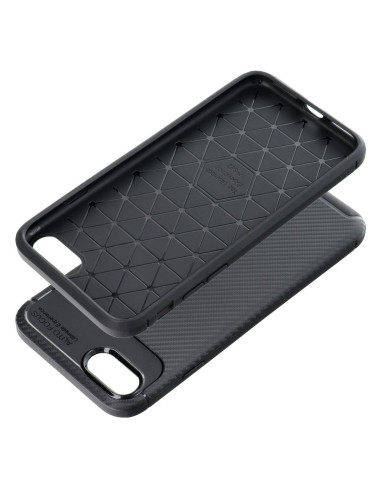 Coque CARBON PREMIUM pour IPHONE 7 / 8 / SE 2020 / SE 2022 noir