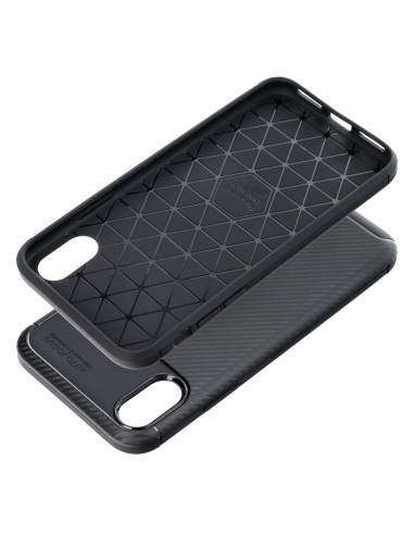 Coque CARBON PREMIUM pour IPHONE X / XS noir