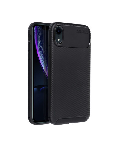 Coque CARBON PREMIUM pour IPHONE XR noir