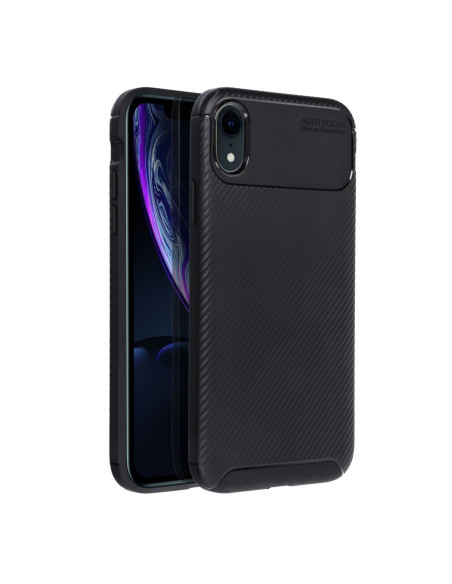 Coque CARBON PREMIUM pour IPHONE XR noir