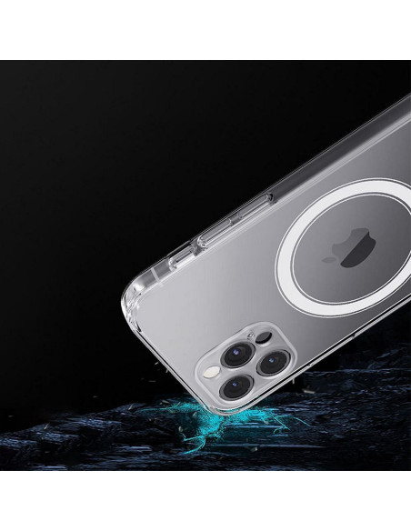 CLEAR MAG COVER compatible avec MagSafe pour IPHONE 14 Plus Coque transparente