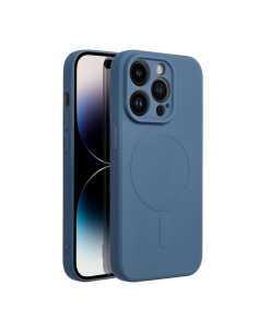 Coque MAG SILICONE compatible avec MagSafe pour IPHONE 14 Pro bleu 2