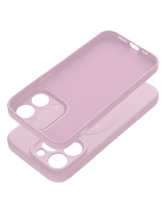 Coque MAG SILICONE compatible avec MagSafe pour IPHONE 14 Pro rose 2