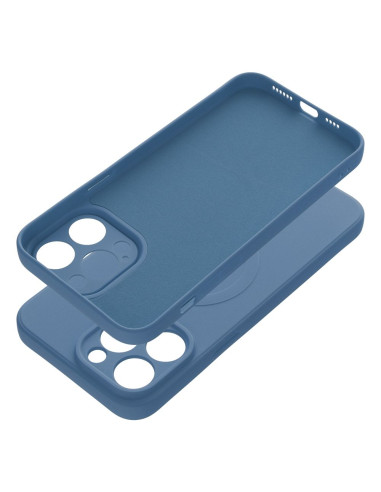 Coque MAG SILICONE compatible avec MagSafe pour IPHONE 14 Pro Max bleu