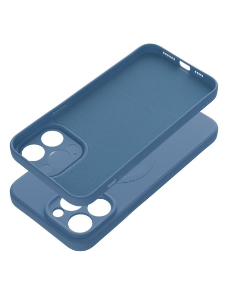 Coque MAG SILICONE compatible avec MagSafe pour IPHONE 14 Pro Max bleu