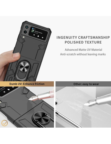 Coque MECHA pour SAMSUNG Galaxy Z Flip 3 5G noir