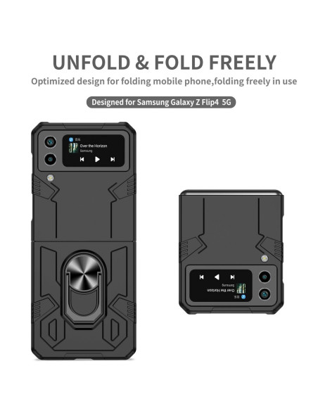 Coque MECHA pour SAMSUNG Galaxy Z Flip 3 5G noir