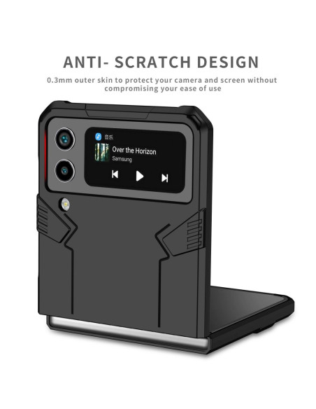 Coque MECHA pour SAMSUNG Galaxy Z Flip 3 5G noir