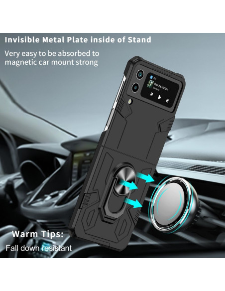 Coque MECHA pour SAMSUNG Galaxy Z Flip 3 5G noir