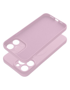Coque MAG SILICONE compatible avec MagSafe pour IPHONE 14 Pro Max rose 2