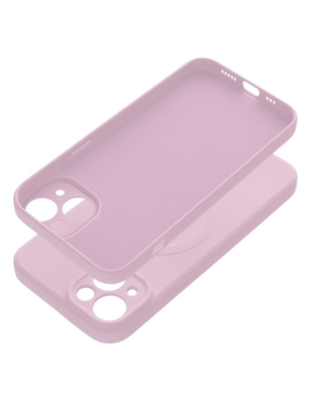 SILICONE MAG COVER compatible avec MagSafe pour IPHONE 14 rose