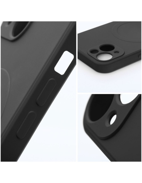 SILICONE MAG COVER compatible avec MagSafe pour IPHONE 14 Plus noir