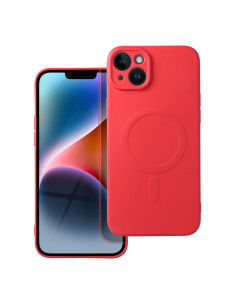 SILICONE MAG COVER compatible avec MagSafe pour IPHONE 14 Plus rouge