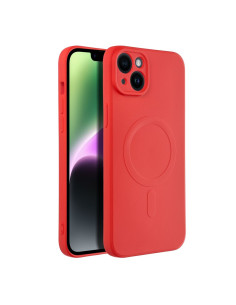 SILICONE MAG COVER compatible avec MagSafe pour IPHONE 14 Plus rouge 2