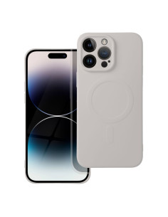 SILICONE MAG COVER compatible avec MagSafe pour IPHONE 14 Pro Max blanc