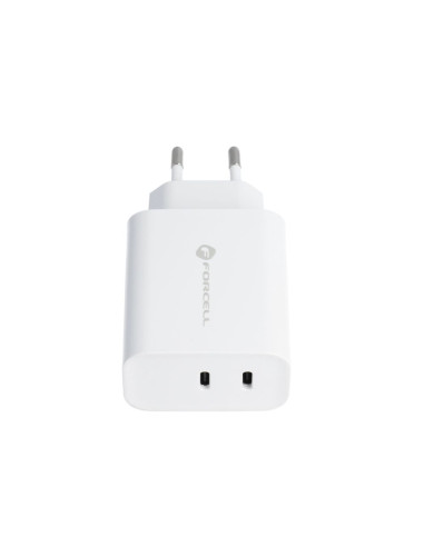 Chargeur secteur Forcell avec cable USB type C - 3A 35W avec fonctions de charge PD et Quick Charge 4.0