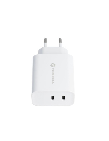 Chargeur secteur Forcell avec cable USB type C - 3A 35W avec fonctions de charge PD et Quick Charge 4.0