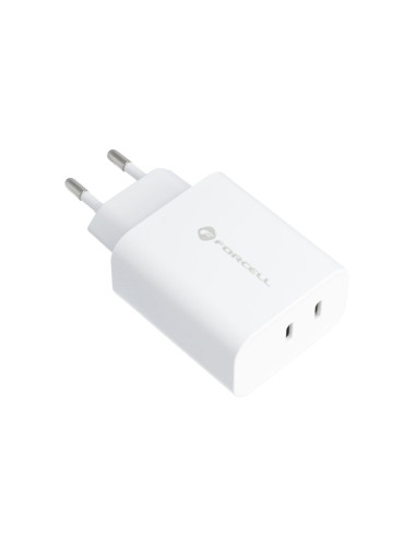 Chargeur secteur Forcell avec cable USB type C - 3A 35W avec fonctions de charge PD et Quick Charge 4.0
