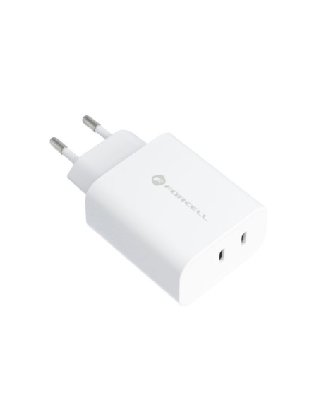 Chargeur secteur Forcell avec cable USB type C - 3A 35W avec fonctions de charge PD et Quick Charge 4.0
