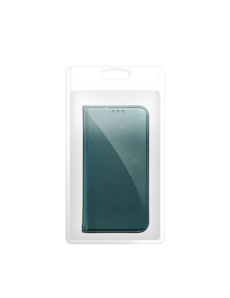 SMART MAGNETO Book case for MOTOROLA G72 dark green