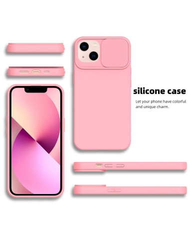 Coque SLIDE pour IPHONE 13 Pro rose vif
