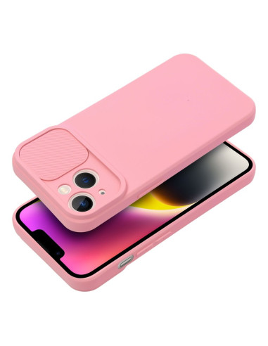 Coque SLIDE pour IPHONE 14 rose clair