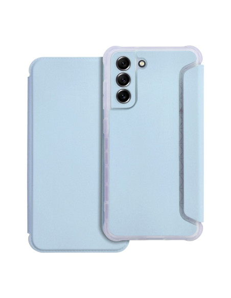 PIANO Etui à livres pour SAMSUNG S21 FE bleu clair
