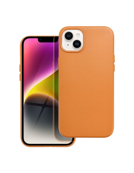 COUVERTURE MAG EN CUIR compatible avec MagSafe pour IPHONE 14 Plus Coque