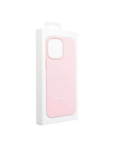LEATHER MAG COVER case for IPHONE 13 Pro sand pink