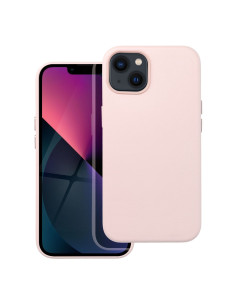 LEATHER MAG COVER case for IPHONE 13 sand pink