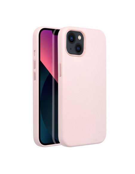 LEATHER MAG COVER case for IPHONE 13 sand pink