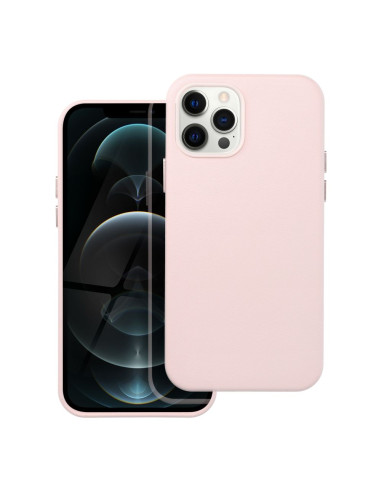 LEATHER MAG COVER case for IPHONE 12 Pro sand pink